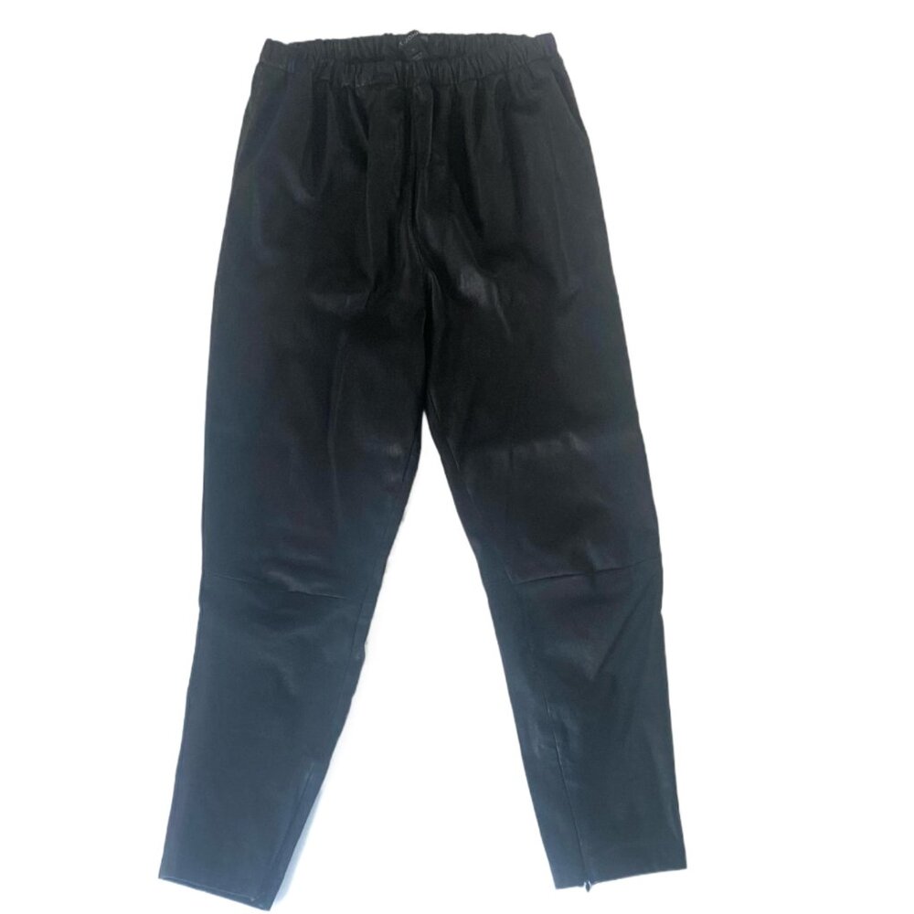 St. John Leather Pants - Black Size 14 (fit smaller)